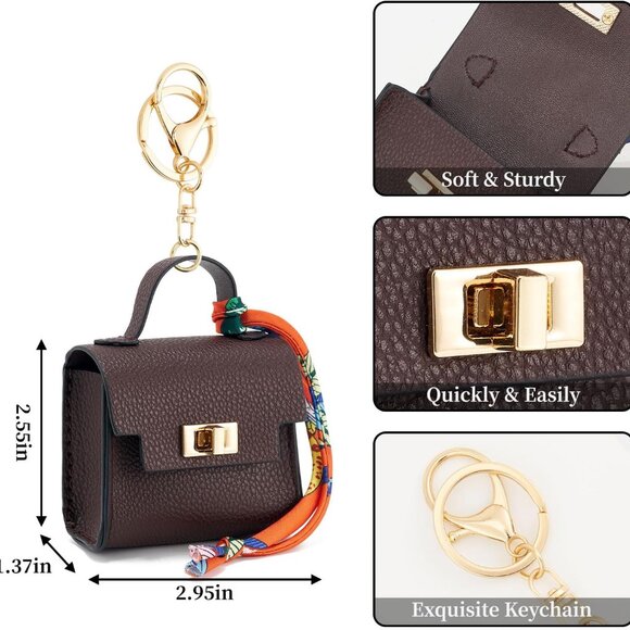 Versatile Mini Backpack Keychain Coin Purse - Perfect for Travel & Parties - Picture 3 of 5